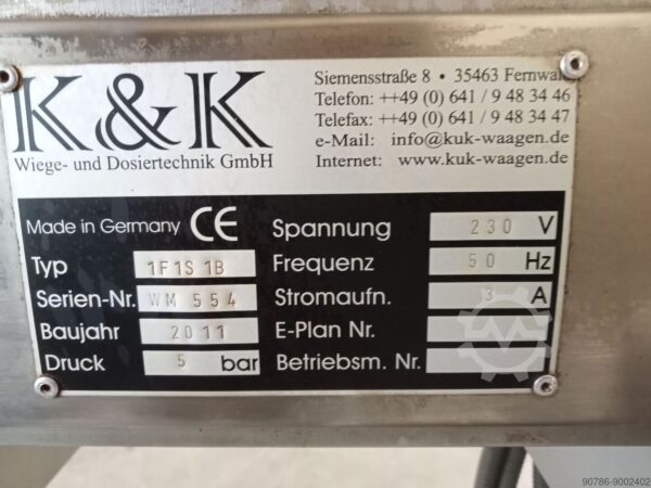 RVS Bandweger afweger doseermachine - Afbeelding 10