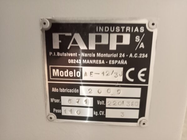 Afzuigunit filterkast FAPP AE 12/3J - Afbeelding 4