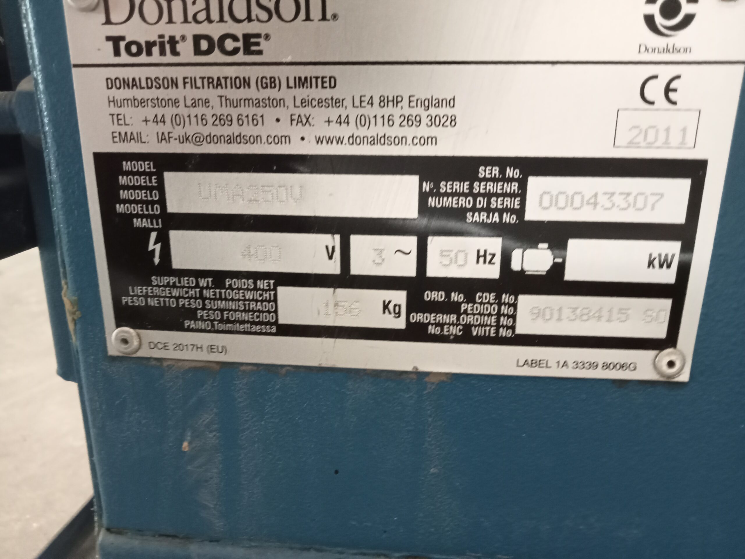 Donaldson Torit UMA250V filterunit - Afbeelding 8